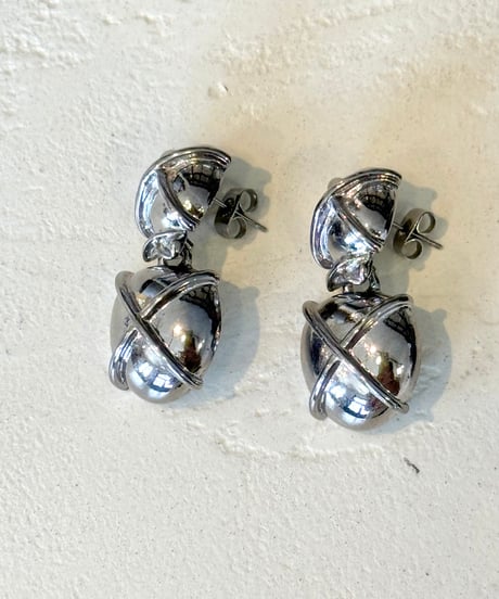 cross ball silver pierce
