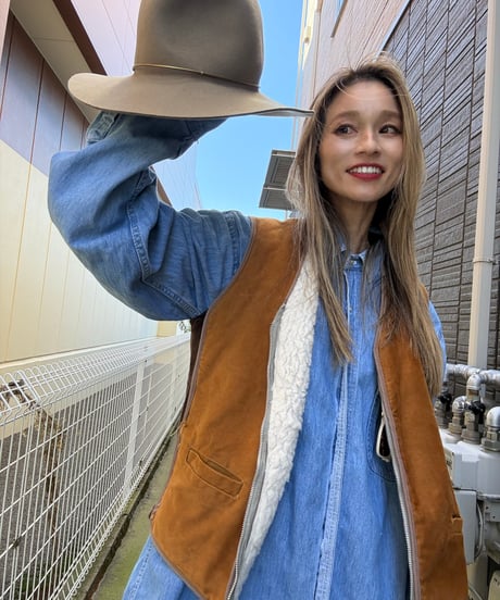 vintage ボアベスト