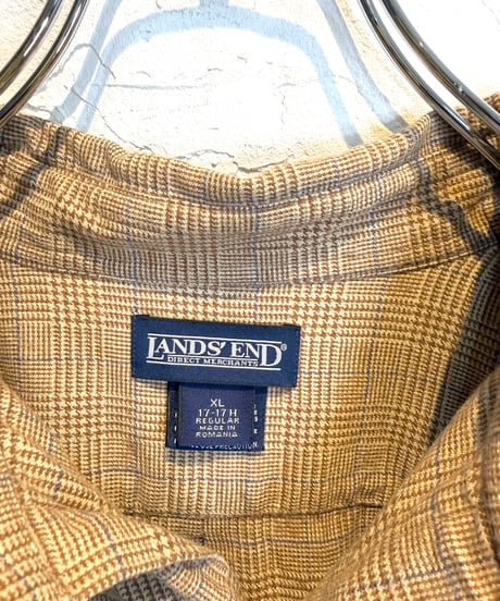 LANDS' ENDフランネルチェックシャツ