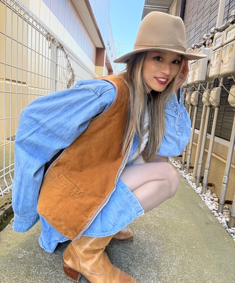 vintage ボアベスト