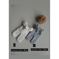 doll clothes （knit×beads）Sサイズ　帽子付き