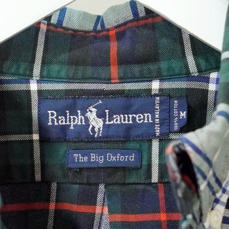 "Polo Ralph Lauren" -The Big Oxford- Check pattern B/D shirt