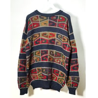 Hand knit sweater / Alpaca 100%