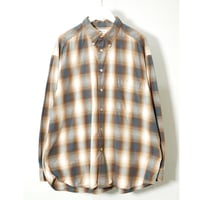 90s "claiborne" Ombre check B/D Shirt
