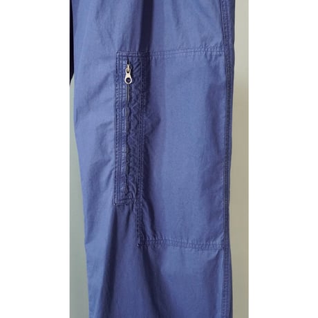 "THINK PINK" Multi pockets Cotton Wide pants