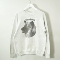 90s Dog printed Raglan Sweat shirt