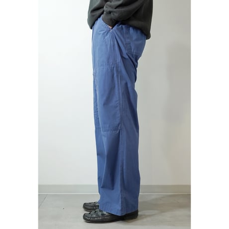 "THINK PINK" Multi pockets Cotton Wide pants