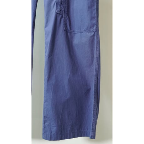"THINK PINK" Multi pockets Cotton Wide pants