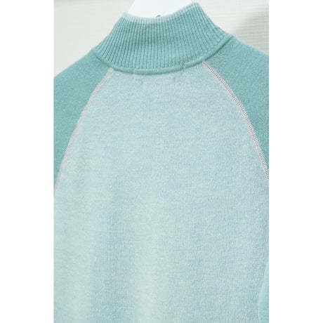"Eddie Bauer" Half zip Knit sweater / Merino wool 100%