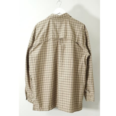 00s "NIKE ACG" Check pattern L/S shirt