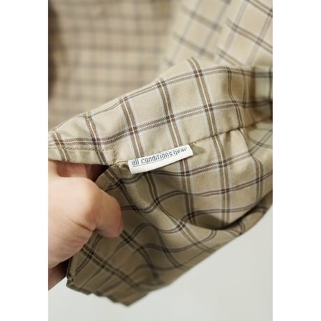 00s "NIKE ACG" Check pattern L/S shirt