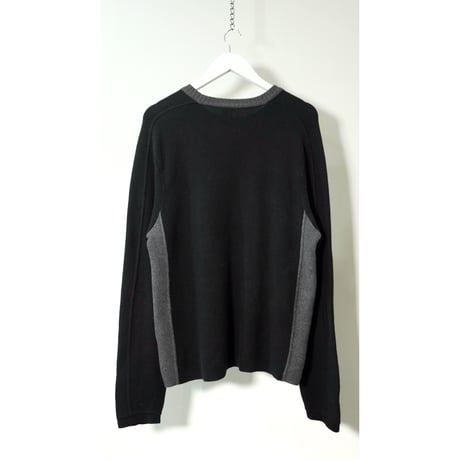 00s "GAP" 2 tone Cotton Knit sweater