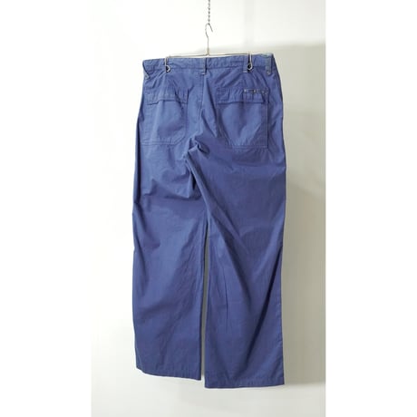 "THINK PINK" Multi pockets Cotton Wide pants