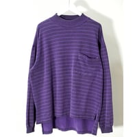 80-90s "GAP" Stripe Mock neck L/S Cutsew