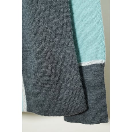 "Eddie Bauer" Half zip Knit sweater / Merino wool 100%