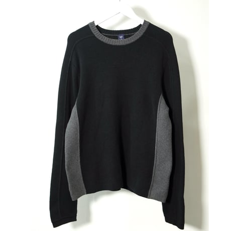 00s "GAP" 2 tone Cotton Knit sweater