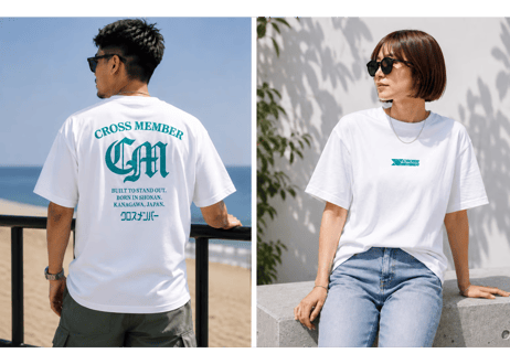New Tシャツ2026【白×ターコイズ】