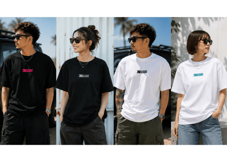 New Tシャツ2026【白×グレー】