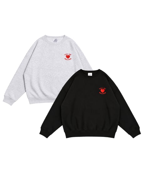 balloon heart logo crew sweat
