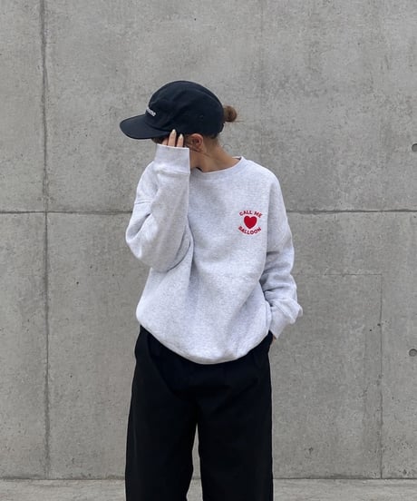 balloon heart logo crew sweat