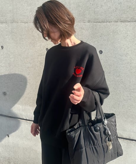 balloon heart logo crew sweat