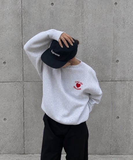 balloon heart logo crew sweat