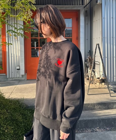 balloon heart logo crew sweat