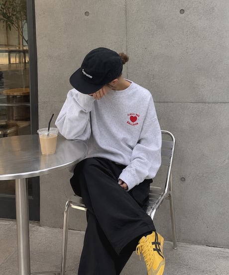 balloon heart logo crew sweat