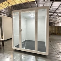 防音室 隔音室 組み立て式 外寸幅2m、奥行1.8m、高さ2.32m、重さ650KG、白、電気付き 透明強化ガラスドア シンプルモダン ガラス（送料についてはお問い合わせください）