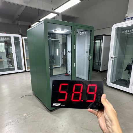 防音室 隔音室 組み立て式 外寸幅2m、奥行1.8m、高さ2.32m、重さ650KG、白、電気付き 透明強化ガラスドア シンプルモダン ガラス（送料についてはお問い合わせください）