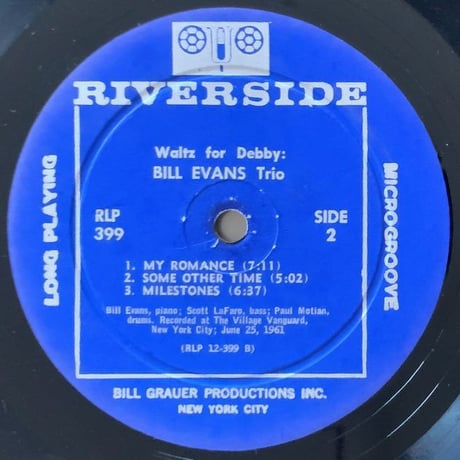 BILL EVANS - Waltz for Debby (RIVERSIDE RLP399)
