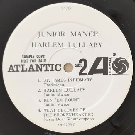 JUNIOR MANCE - Harlem Lullaby (ATLANTIC 1479) Promo