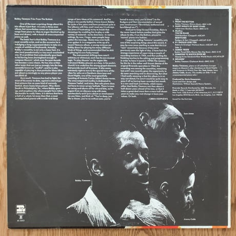 BOBBY TIMMONS - From The Bottom (RIVERSIDE RS-3053)