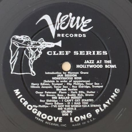 ELLA FITZGERALD, OSCAR PETERSON - Jazz at the Hollywood Bowl (VERVE MGV-8231-2)