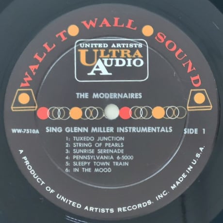 THE MODERNAIRES - Sings The Great Glenn Miller Instrumentals (UNITED ARTISTS WW-7510)