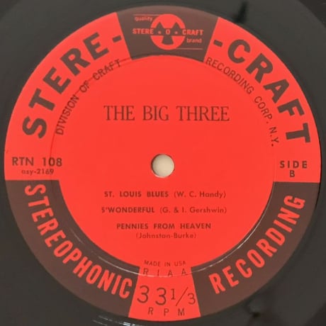 MARTY NAPOLEON - The Big Three (STERE-O-CRAFT RTN108)