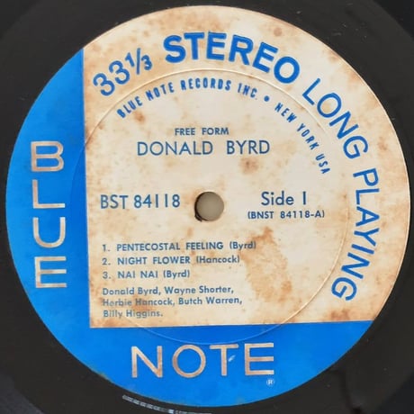 DONALD BYRD - Free Form (BLUE NOTE BST84118)