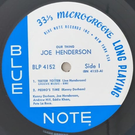 JOE HENDERSON - Our Thing (BLUE NOTE BLP4152)