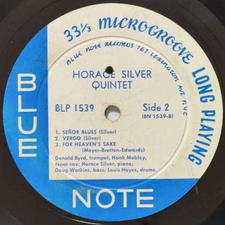 HORACE SILVER - 6 Pieces of Silver (BLUE NOTE BLP1539)