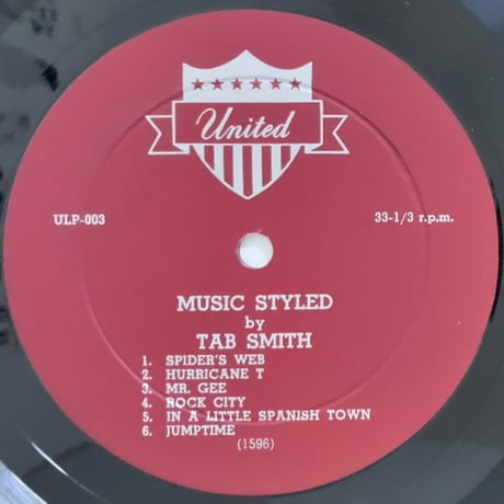 TAB SMITH - Red Hot and Cool Blue Moods (UNITED ULP-003)