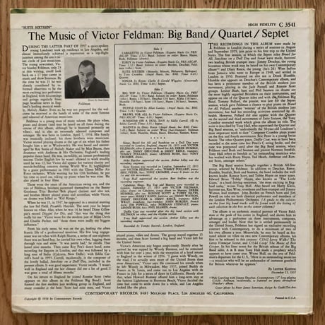 VICTOR FELDMAN - The Music of Victor Feldman (CONTEMPORARY C3541)