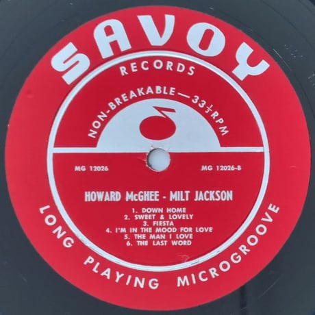 HOWARD McGHEE - Howard McGhee & Milt Jackson (SAVOY MG12026)