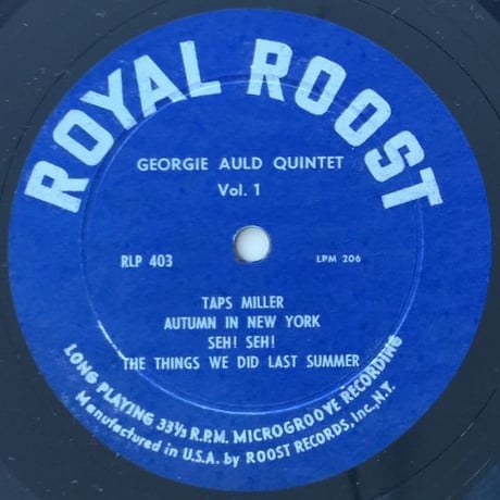 GEORGIE AULD - Georgie Auld Quintet Vol.1 (ROOST RLP403)