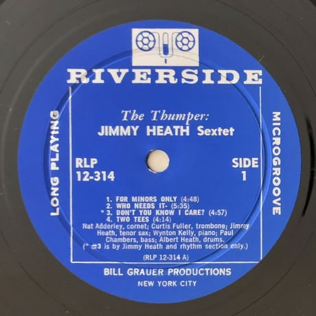 JIMMY HEATH - The Thumper (RIVERSIDE RLP12-314)