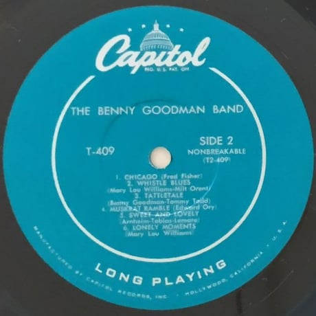 BENNY GOODMAN - The Benny Goodman Band (CAPITOL T409)