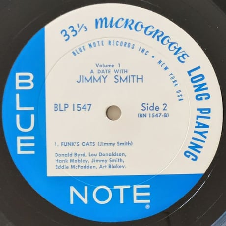 JIMMY SMITH - a Date with Jimmy Smith Vol.1 (BLUE NOTE BLP1547)
