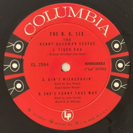 BENNY GOODMAN - The B.G. Six (COLUMBIA CL2564)