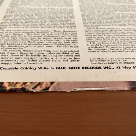 HORACE SILVER - Song For My Father (BLUE NOTE BLP4185)