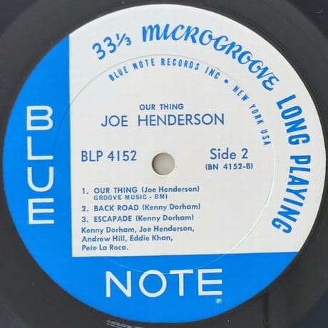 JOE HENDERSON - Our Thing (BLUE NOTE BLP4152)