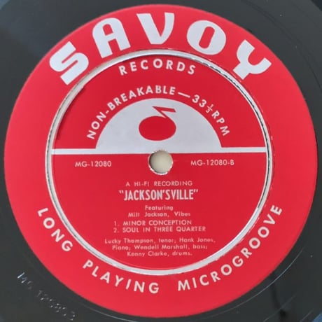MILT JACKSON - Jacksonville (SAVOY MG12080)